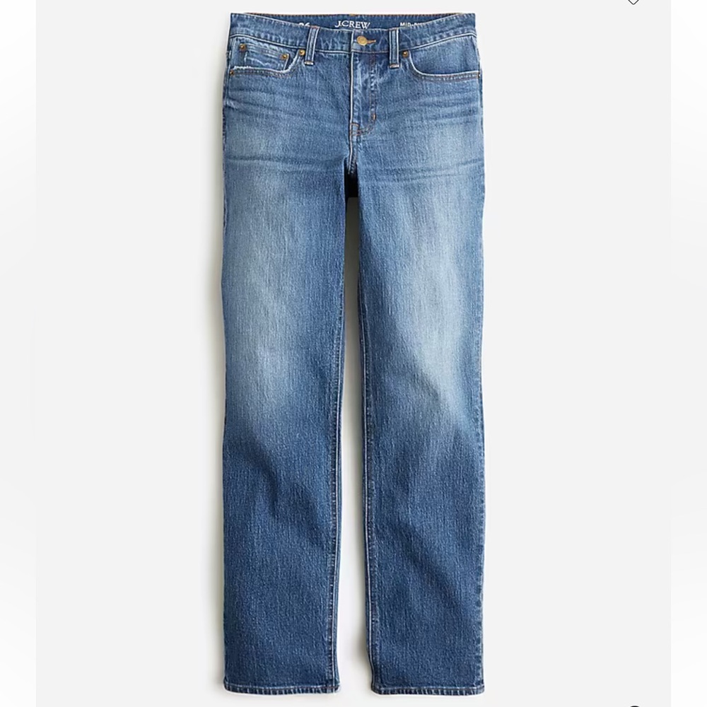 J. Crew Blue Straight Jeans Classic Medium Wash